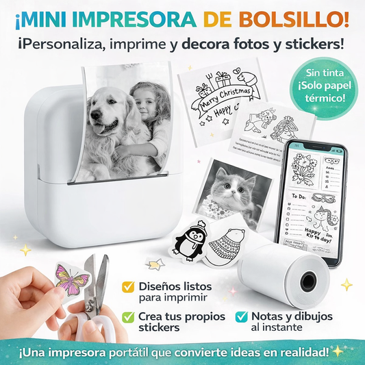PrintGoMini Impresora Térmica Portátil