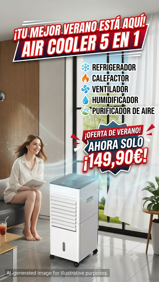 Air Cooler 5 en 1: Tu Clima Ideal Todo el Año