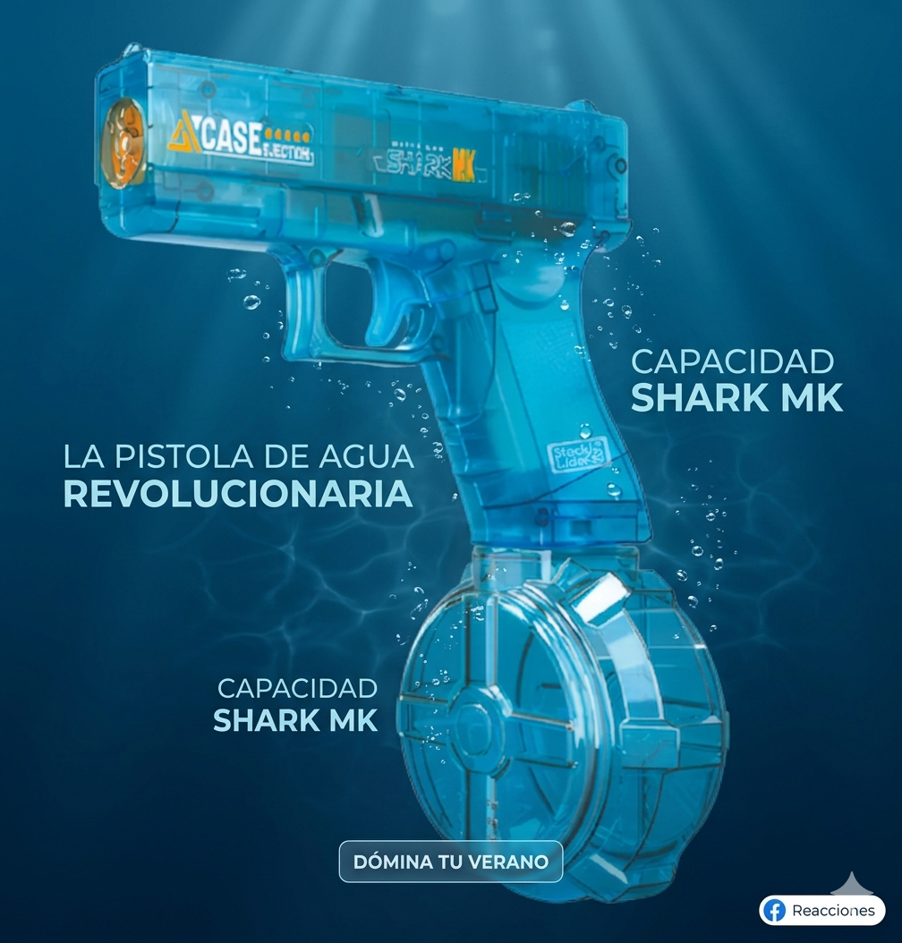 Pistola de agua con batería
