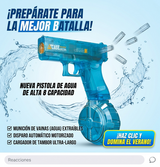 Pistola de agua con batería