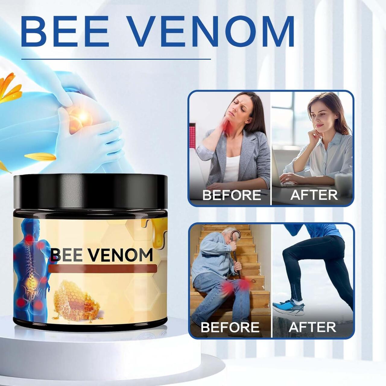 Crema con veneno de abeja