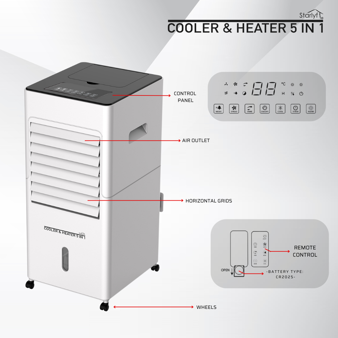Air Cooler 5 en 1: Tu Clima Ideal Todo el Año