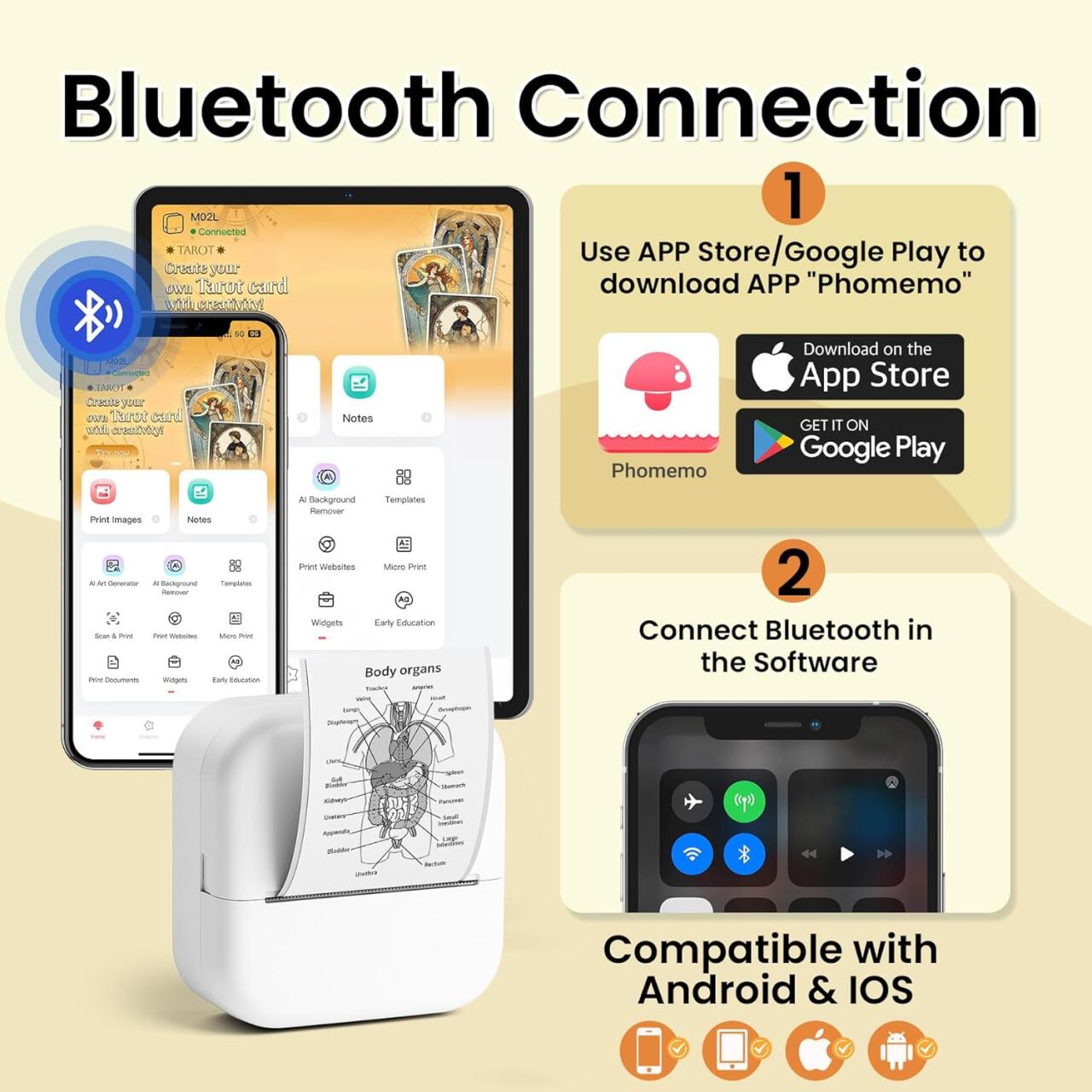 PrintGoMini Impresora Térmica Portátil