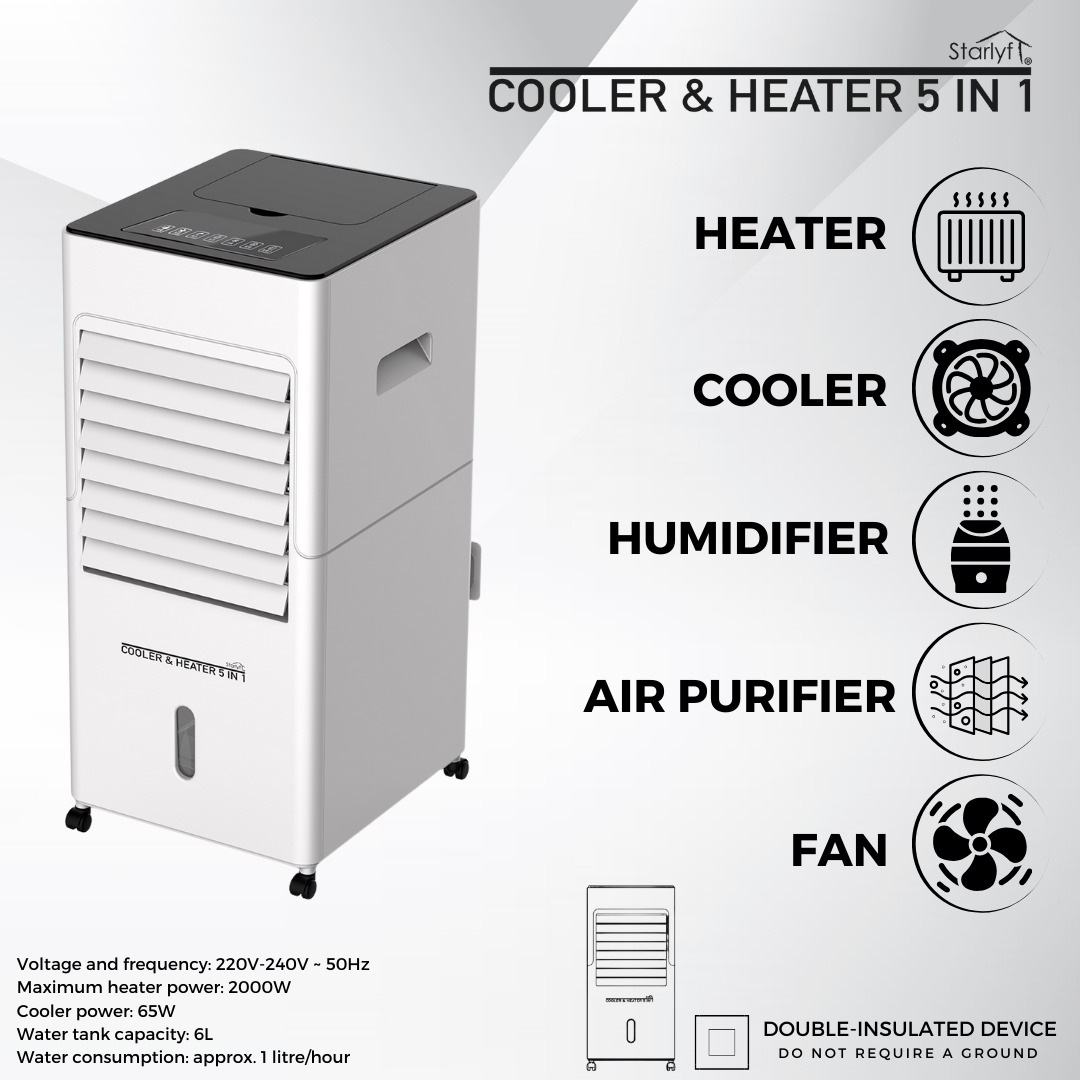 Air Cooler 5 en 1: Tu Clima Ideal Todo el Año